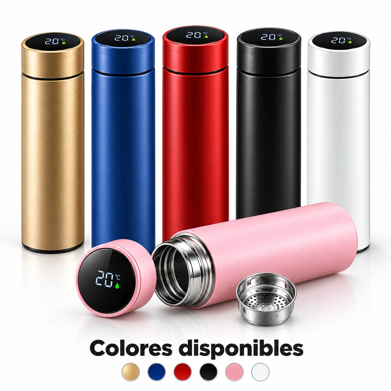 Termo inteligente digital en seis colores
